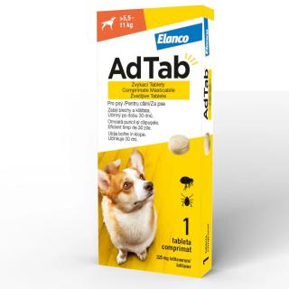 AdTab Dog 225 mg (5.5 - 11 kg) - o tableta