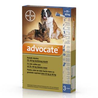 Advocate Dog (25-40 kg) ,   3 pipete Spot-on