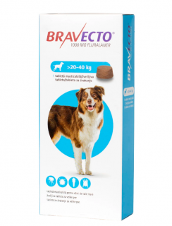 Bravecto 1000 mg (20-40 kg)  - 1 tableta masticabila