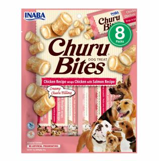 Churu Bites Recompense pentru Caini cu Pui si Somon, fara cereale - 8 x 12 g