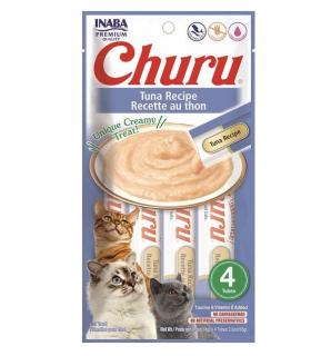 Churu Creamy Piure Recompense pentru Pisici cu Ton - 4 x 14 g