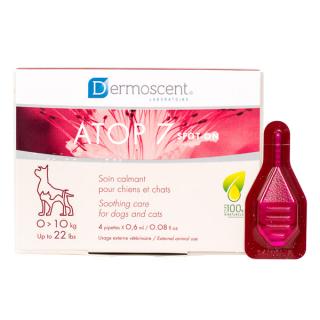 Dermoscent Atop 7 Spot On Caini si Pisici 0-10 kg  - 4 pipete