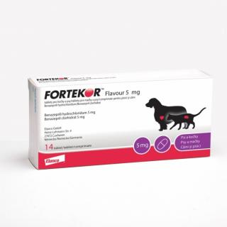 Fortekor Flavour 5 mg (5-20kg) - 14 tablete