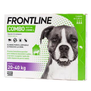 Frontline Combo Caine L (20-40 kg) ,   3 pipete spot-on