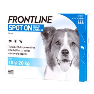 Frontline Spot On Caine M (10,  20 kg) ,   3 pipete spot-on