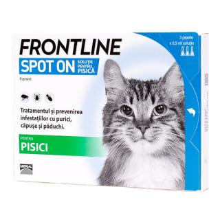 Frontline Spot On Pisica ,   3 pipete