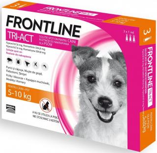 Frontline Tri-Act Caine S (5-10 kg) ,   3 pipete spot-on