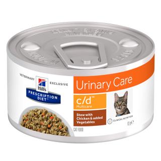 Hill s PD Feline C D Multicare Chicken and Vegetables Stew 82 g