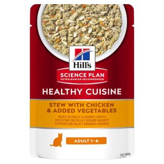 Hill s SP Feline Adult Chicken and Vegetables Stew - 80 g