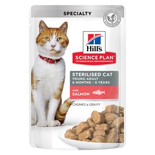 Hill s SP Feline Young Adult Sterilised Salmon - plic 85 g