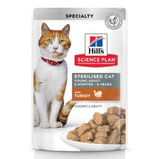 Hill s SP Feline Young Adult Sterilised Turkey - plic 85 g