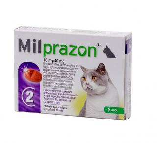 Milprazon Cat 16 mg 40 mg - 2 tablete