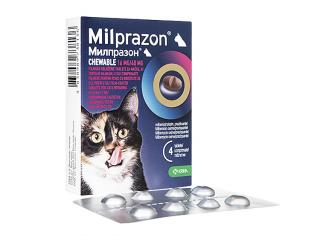 Milprazon Cat Chewable 16 mg 40 mg - 4 tablete