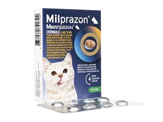 Milprazon Kitten Chewable 4 mg 10 mg - 4 tablete