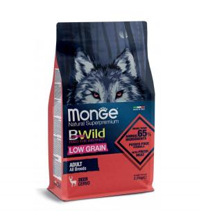 Monge Dog B-Wild Low Grain Adult - Cerb - 2.5 kg