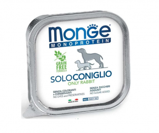 MONGE DOG IEPURE hrana umeda monoproteica - 150 g