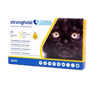 Stronghold Plus 15 mg Pisici (sub 2.5 kg) - 3 pipete