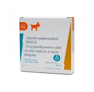 Zgarda antiparazitara Biove Caini Talie Mica - Medie - 45 cm