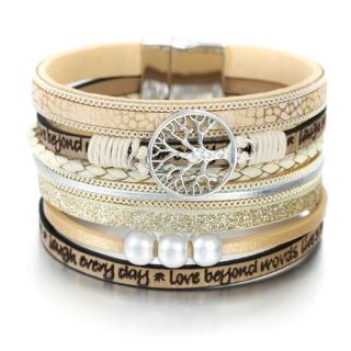 Bratara Multistrat Tree of Life Gold