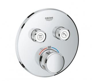 Baterie dus incastrata cu termostat Grohtherm Smartcontrol Grohe cu 2 iesiri