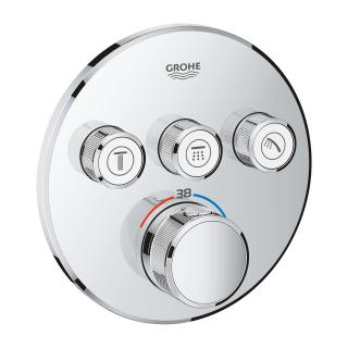 Baterie dus incastrata cu termostat Grohtherm Smartcontrol Grohe cu 3 iesiri