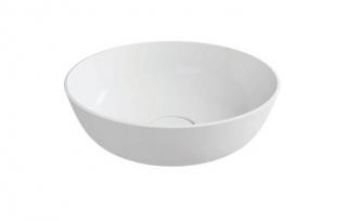 Lavoar rotund pe blat Alessia Cast Marble 40x40 cm