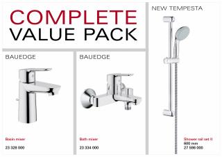 Set baterii Grohe BauEdge cada Mono 11292701