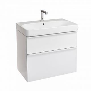 Set mobilier pentru baie suspendat si lavoar Smyle Square 75  Geberit