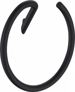 Suport prosop oval negru SILIA - Deante