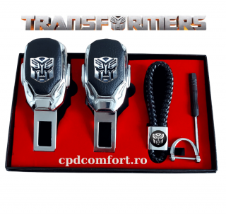 Set cadou Transformers adaptor centura auto  breloc auto Transformers