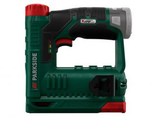 Capsator PARKSIDE PAT 12 B2, 12V, 140 cpm, 100 capse, fara baterie si incarcator, Verde