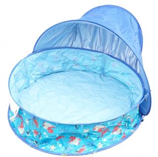 Mini piscina pop-up Kidland, fara umflare, 91 x 60 cm, Albastru