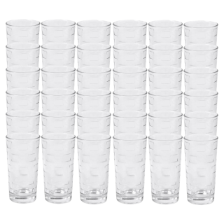 Set 36 Pahare de Apa Uniglass Kyvos, Sticla Premium, 245 ml, Transparente