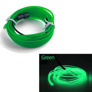 Fir Neon Auto   EL Wire   culoare Verde, lungime 1M, alimentare 12V, droser inclus