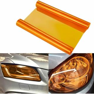 Folie protectie faruri   stopuri auto - Orange (pret m liniar)