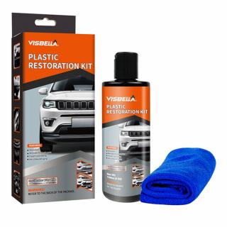 Kit restaurare, lustruire si intretinere elemente plastic auto Visbella