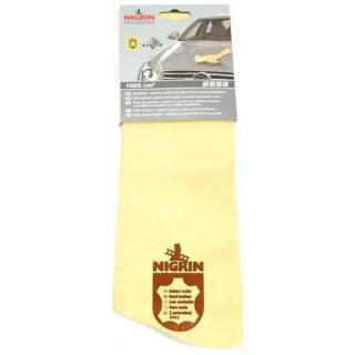 Laveta din piele naturala pentru intretinere, Nigrin Performance, 50 x 40 cm, Bej