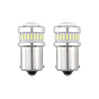 Set becuri auto cu LED CANBUS P21 R5W R10W 30 SMD Alb 12V 24V