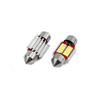 Set becuri auto cu LED CANBUS sofit C5W 10 SMD 31mm Alb 12 24V