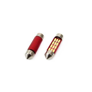 Set becuri auto cu LED CANBUS sofit C5W 12 SMD 39mm Alb 12 24V