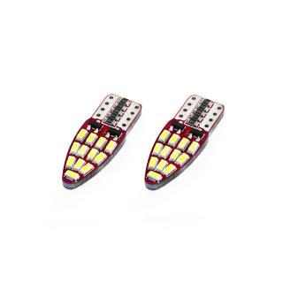 Set becuri auto cu LED CANBUS T10e W5W 24 SMD Alb 12V