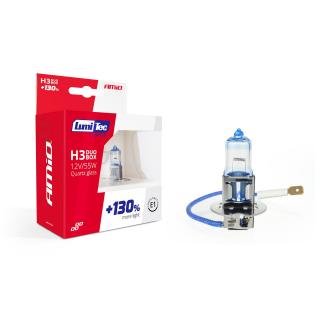 Set becuri cu halogen H3 12V 55W LumiTec LIMITED + 130% DUO BOX