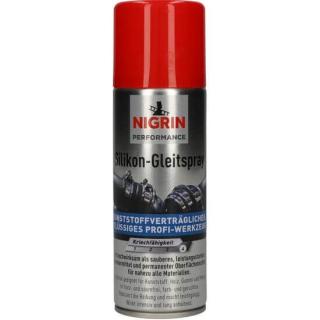 Spray lubrifiant cu silicon Hybrid, Nigrin Performance, pentru plastic, cauciuc, metal si lemn, 200 ml