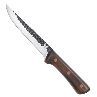 Cutit Barracuda, Bucatarie  Camping, Finisaj Hammered, Otel 4Cr13, Maner Lemn Wenge, 26 - 29.5 cm