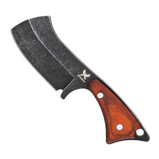 Cutit Goat, Vanatoare  Bushcraft, Finisaj Black Stone Wash, Otel 4Cr13, Maner  Redwood, 15cm