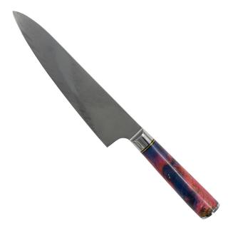 Cutit Profesional Chef10 Bucatarie, Otel Damasc VG10, Maner Lemn Maslin Stabilizat, 33 cm