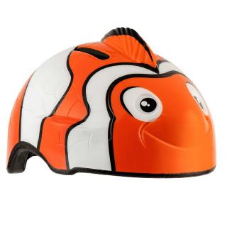 Casca bicicleta copii, dimensiune reglabila 49-55 cm, 2-7 ani, Clown Fish Portocaliu