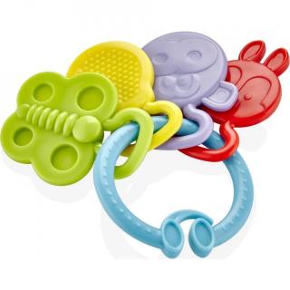 Jucarie dentitie Rattle Teether BabyJem, Bleu