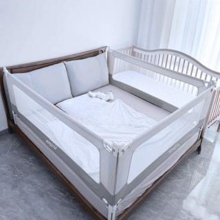 PACHET: 3 Bariere protectie pat copii, cu siguranta dubla, pat de 140x200 cm