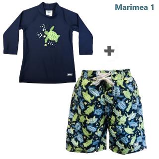 PACHET: BERMUDE + BLUZA CU MANECA LUNGA, Turttle, Marimea 1